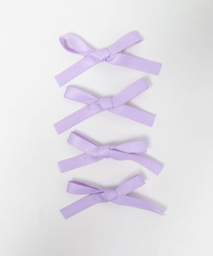 カラフルリボンヘアクリップ4P