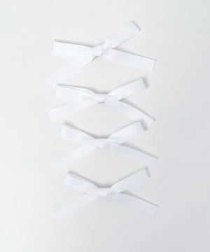 カラフルリボンヘアクリップ4P