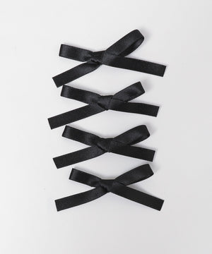 カラフルリボンヘアクリップ4P