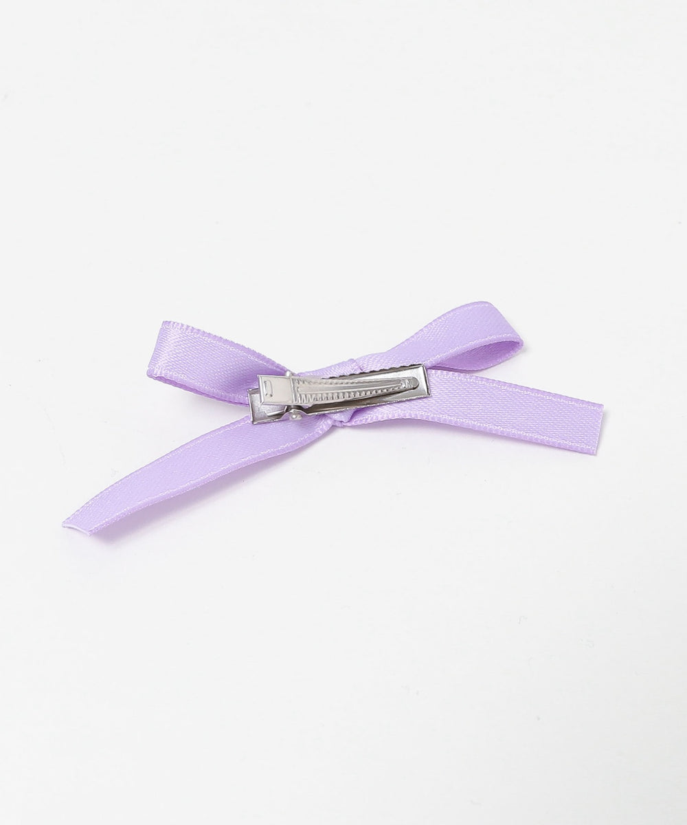 カラフルリボンヘアクリップ4P