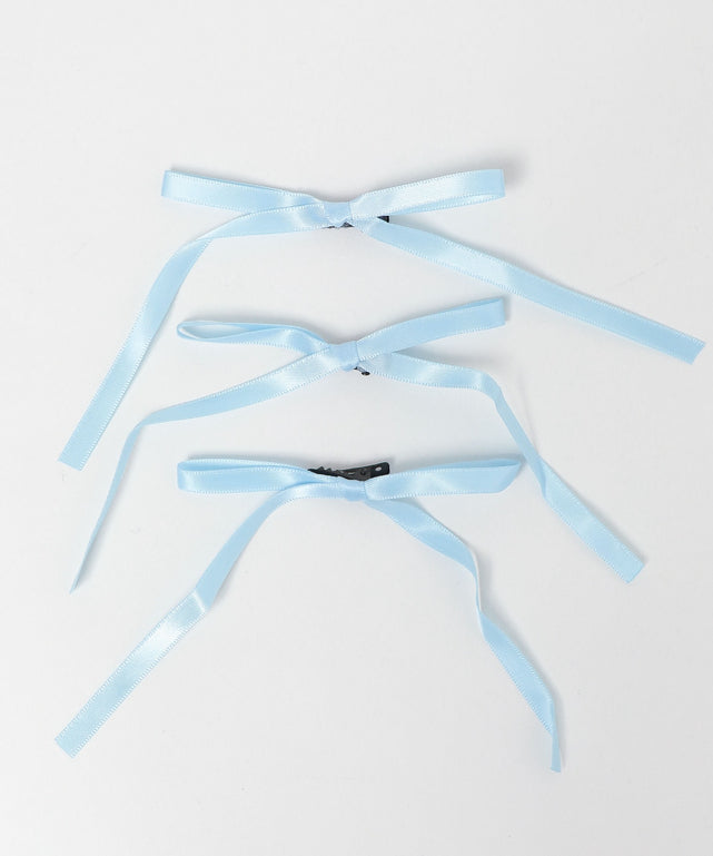 パステルスリムリボン3P/サックス