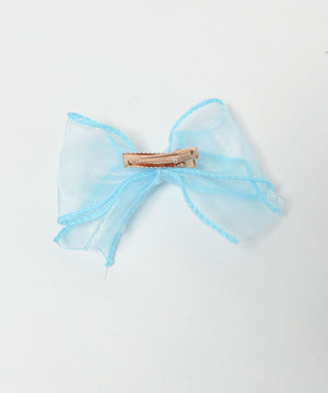 オーガンジーリボンヘアクリップ6P