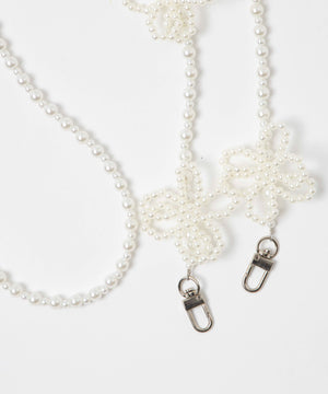 フラワーモチーフビーズストラップ