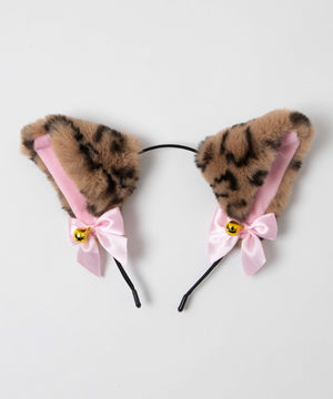 柄１：ネコ（ヒョウ柄×ピンク）