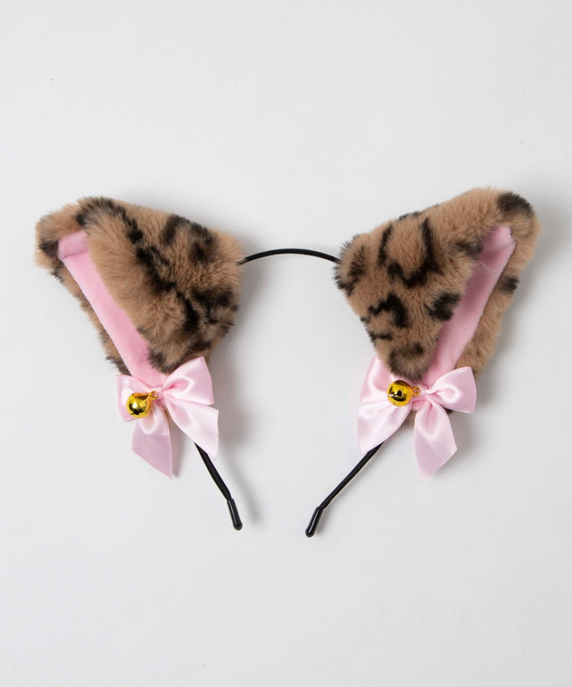 柄１：ネコ（ヒョウ柄×ピンク）