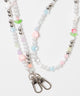 ミックスモチーフビーズストラップ