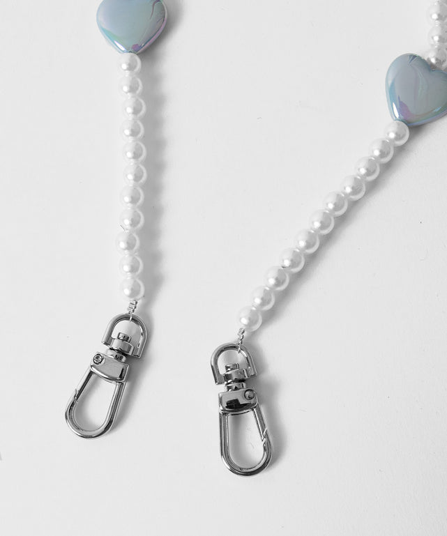 パールハートストラップ