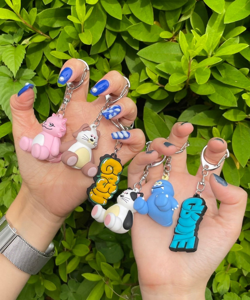 立体モチーフーキーホルダー