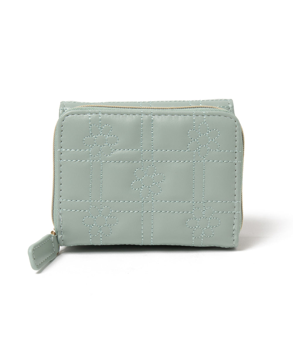 フラワーキルティングウォレット