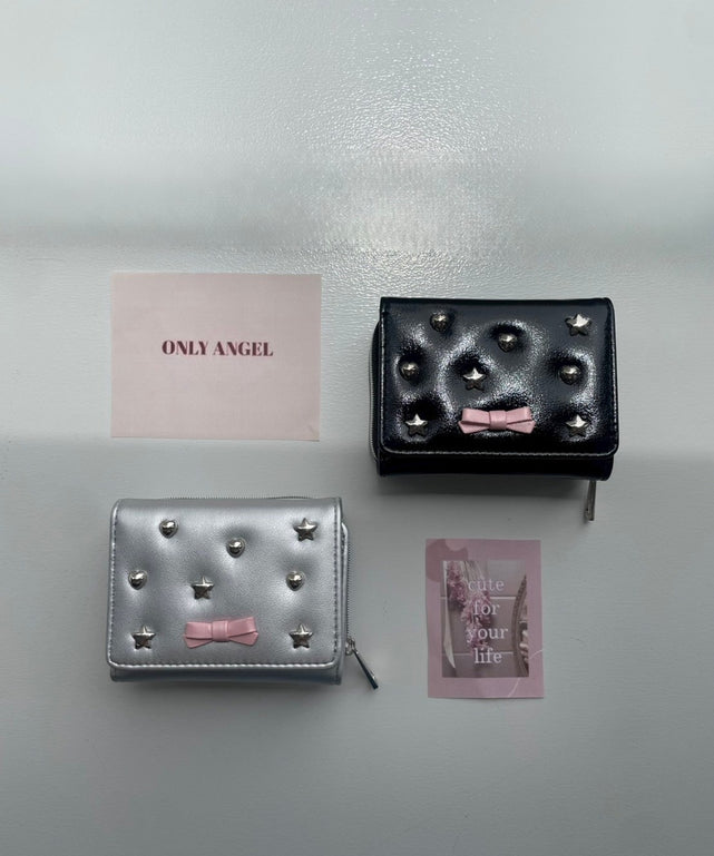 スタッズリボンウォレット