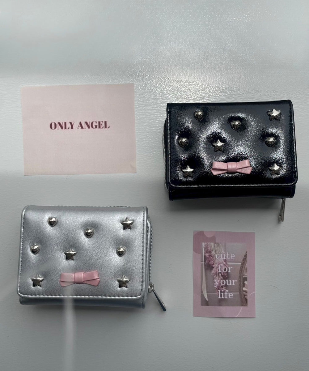 スタッズリボンウォレット