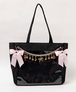 ゴールドパールアルファベットDIYチャーム17ｍｍ