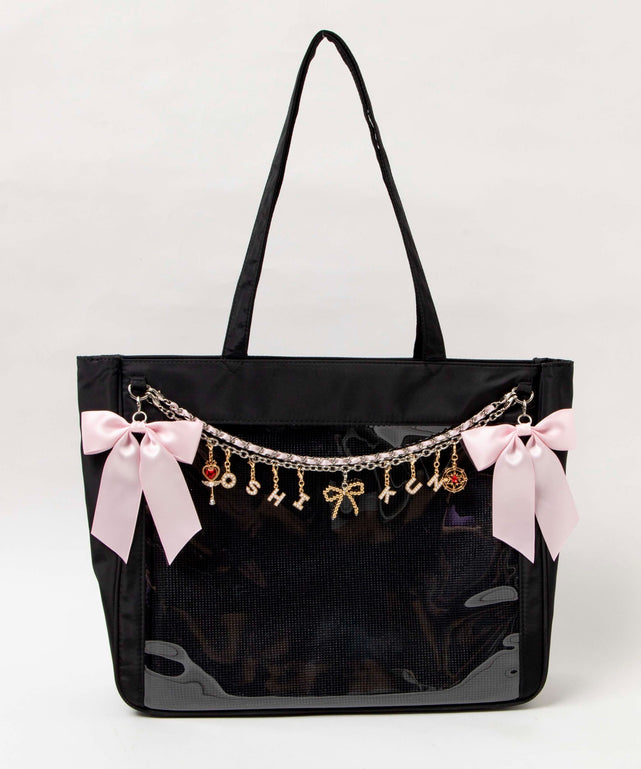 ゴールドパールアルファベットDIYチャーム17ｍｍ