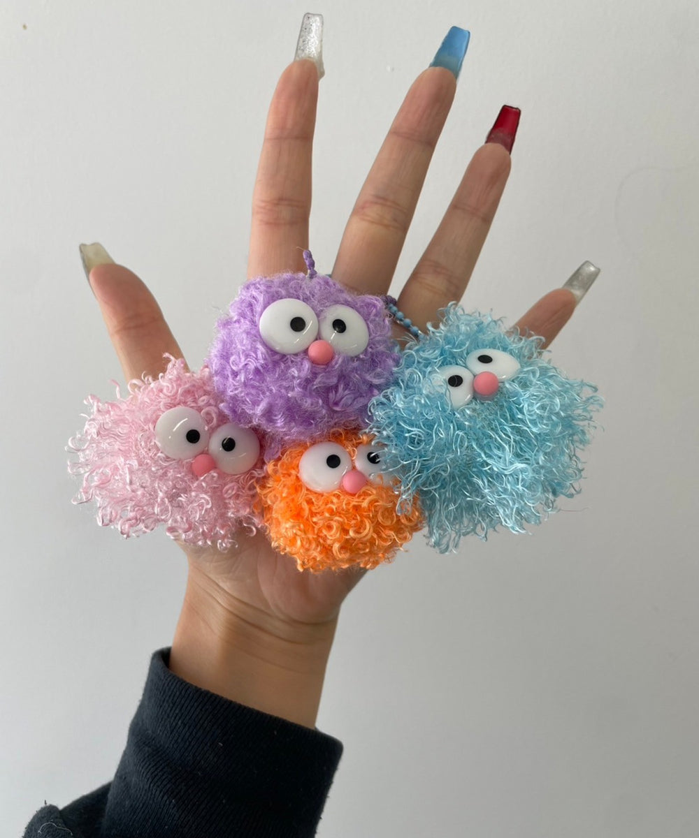 ミニポワポワモンスターぬいぐるみキーホルダー