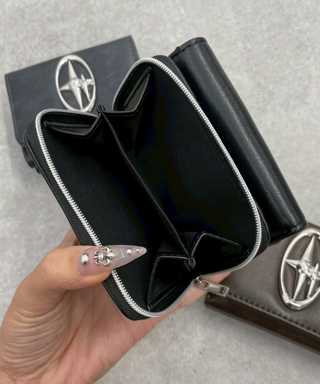 BIGメタルパーツフラップウォレット