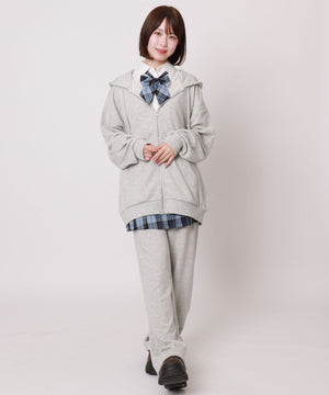 【スクール】イージーストレートスウェットパンツ