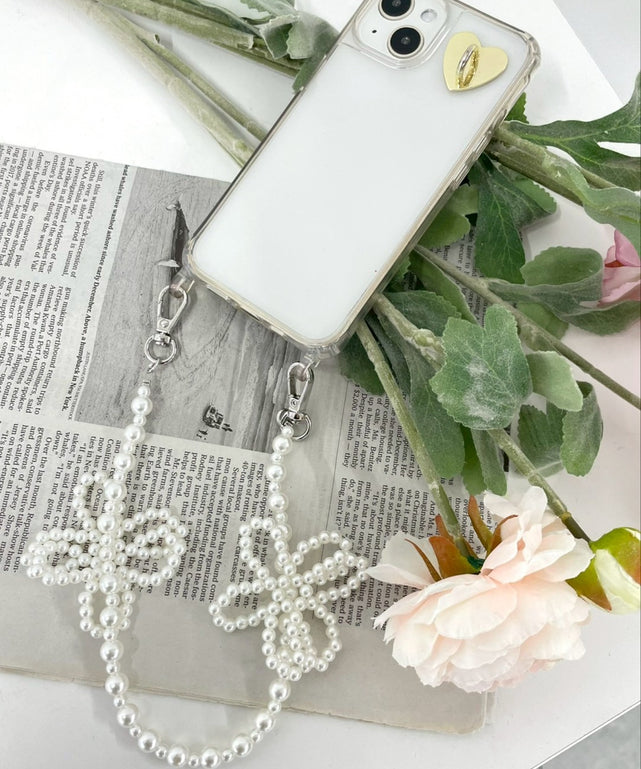 フラワービーズハンドストラップ/柄1