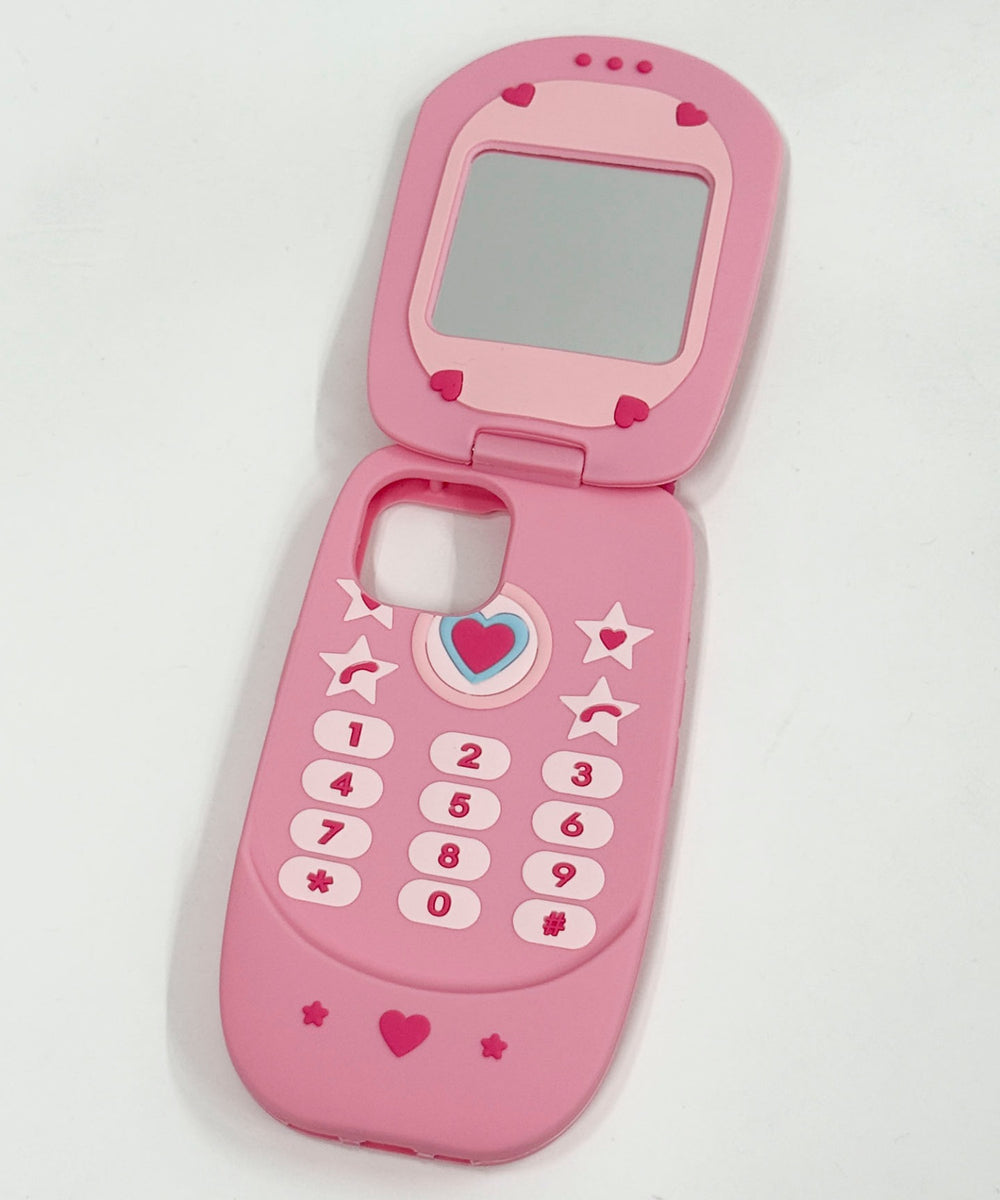 リボンミラーガラケーiphoneケース