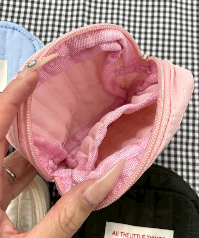 キルティングスクエアポーチ