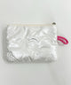 リボンスクエアポーチ/ホワイト
