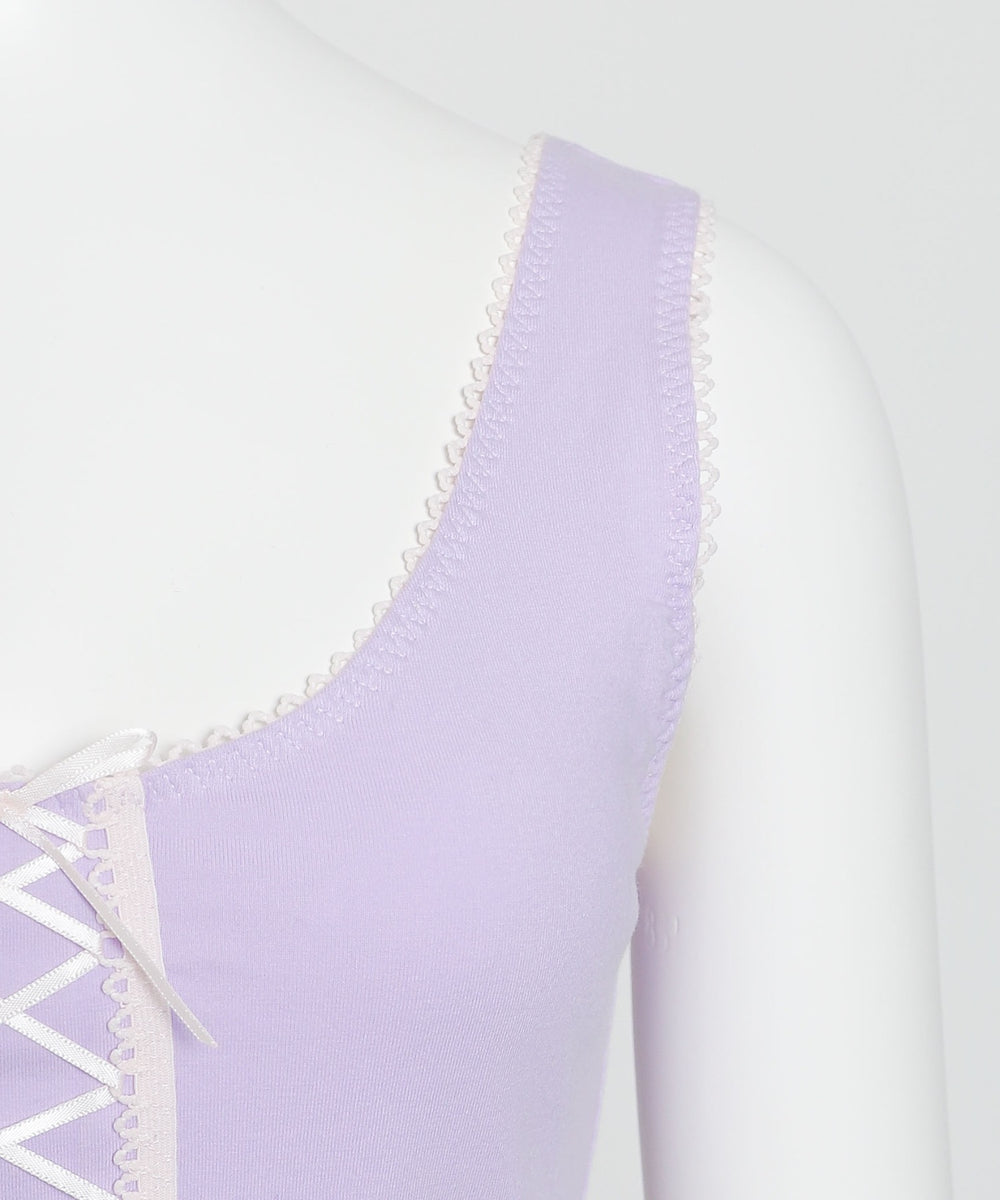 Liliane Ciel レースアップリボン