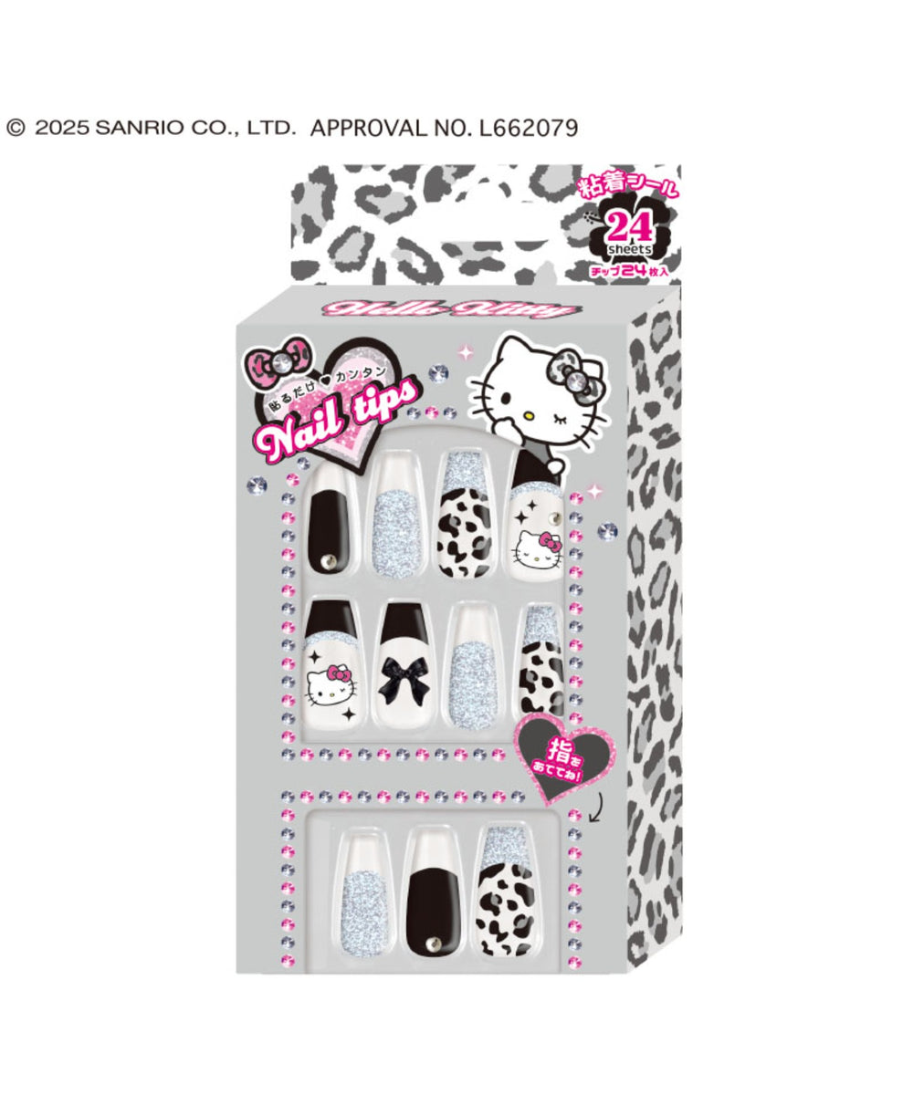 柄3：ハローキティ(ヒョウ柄グレー)