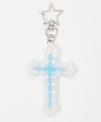 クロスビーズキーホルダー