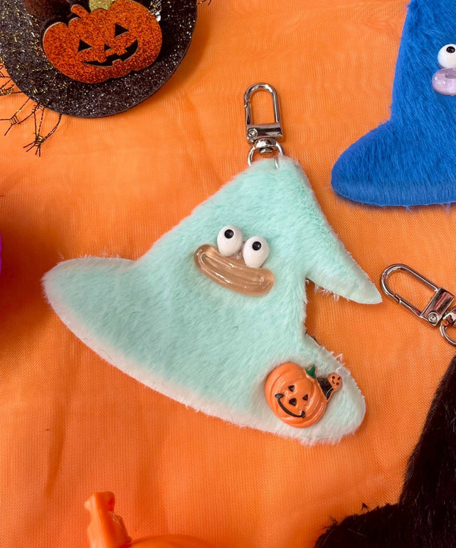 ミニトリックボウシモンスターぬいぐるみキーホルダー/グリーンソノタ