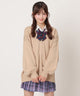 【スクール】ニットカーディガン/ベージュソノタ(キャメルベージュ)