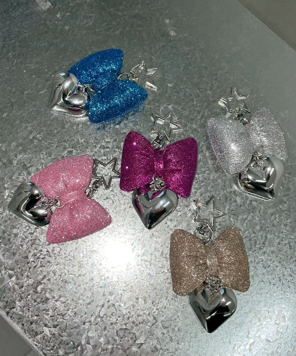 グリッターリボンキーホルダー