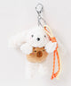 着ぐるみうさちゃんぬいぐるみキーホルダー/ブラウン