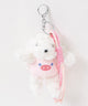 着ぐるみうさちゃんぬいぐるみキーホルダー/ピンク