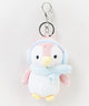 イヤマフぺんぎんぬいぐるみキーホルダー/柄2