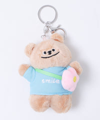 おでかけsmileベアぬいぐるみキーホルダー