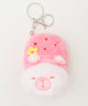 サンダルカピバラぬいぐるみキーホルダー/ピンク