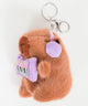 ふりふりmusicカピバラぬいぐるみキーホルダー/パープル
