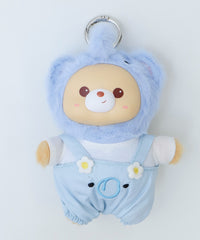 ぷっくり着ぐるみベアぬいぐるみキーホルダー