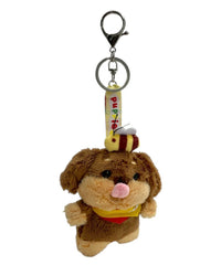 ぺろっとドッグぬいぐるみキーホルダー