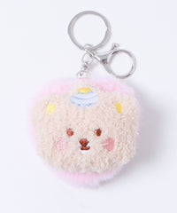 もこもこくまちゃんぬいぐるみミラーキーホルダー
