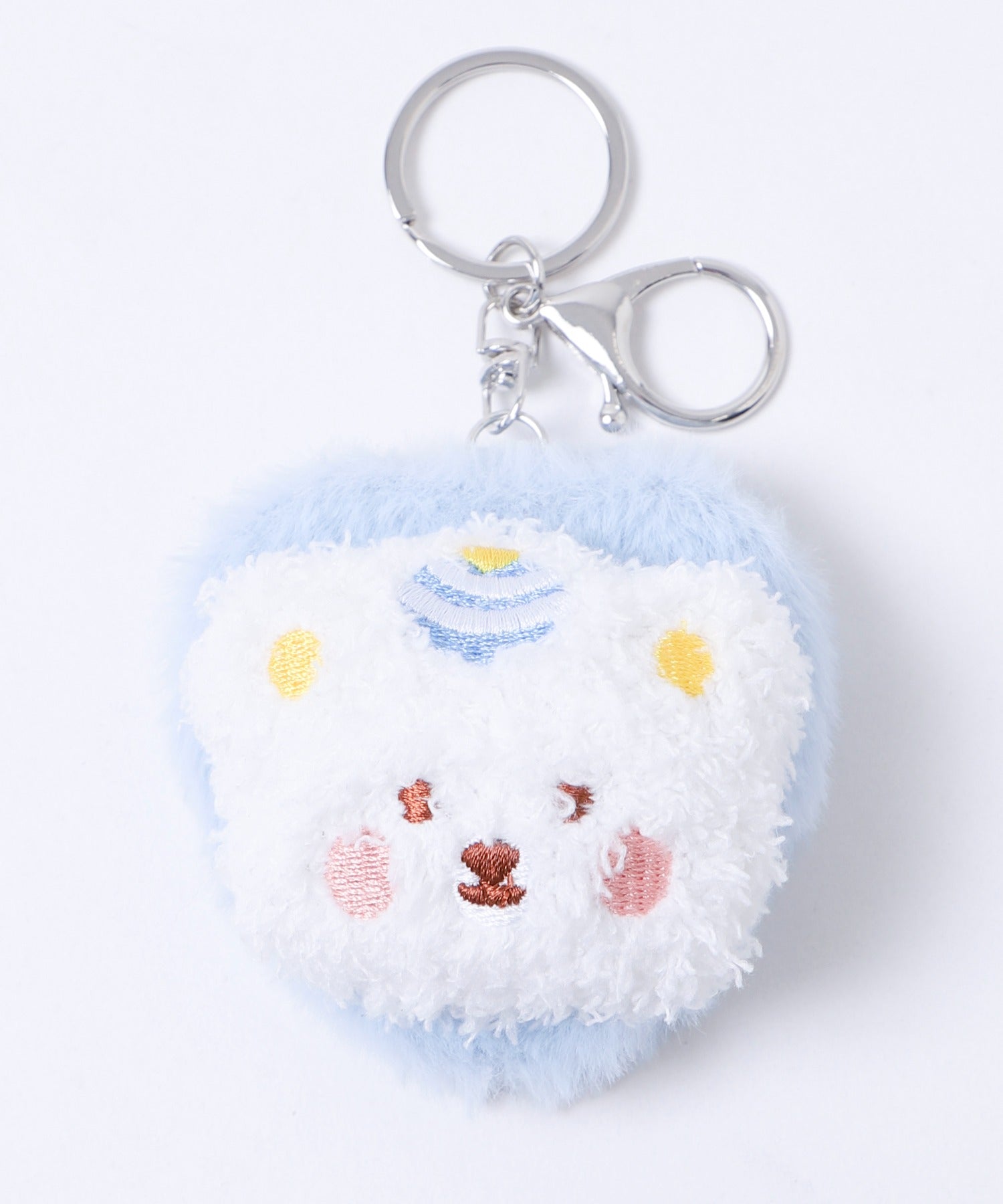 もこもこくまちゃんぬいぐるみミラーキーホルダー｜WEGO（ウィゴー