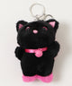 ねこちゃんぬいぐるみキーホルダー/ブラック