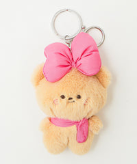 BIGリボンくまぬいぐるみキーホルダー