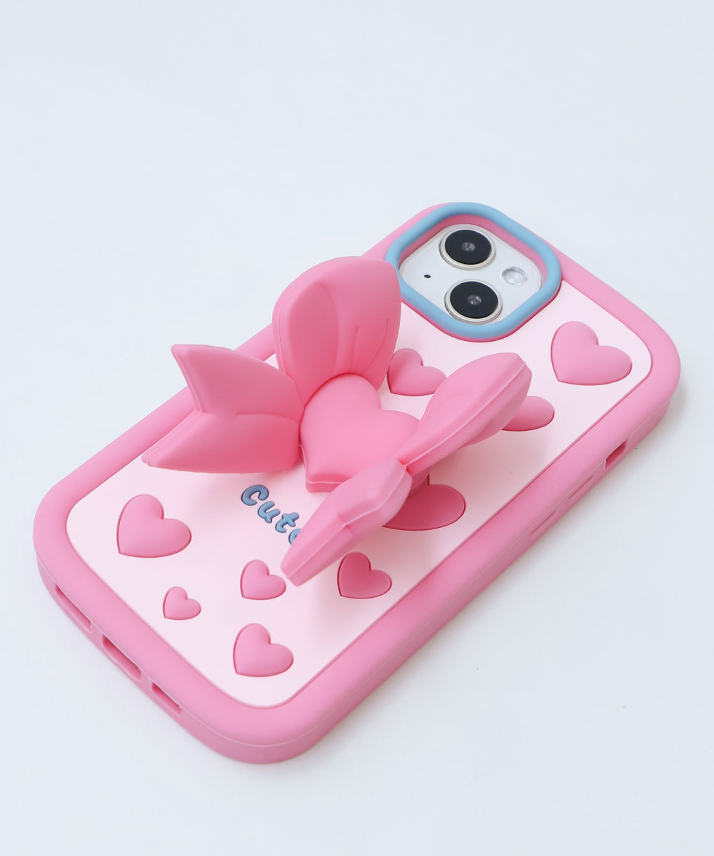ハートリボンiphoneケース