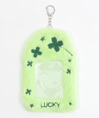 ふわもこお守りカードホルダーキーホルダー