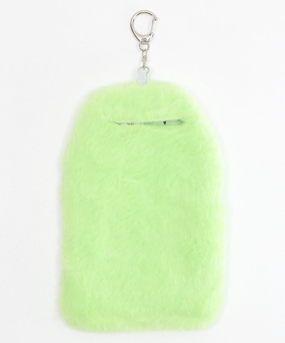 ふわもこお守りカードホルダーキーホルダー