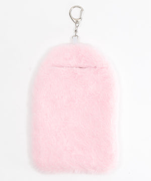 ふわもこお守りカードホルダーキーホルダー