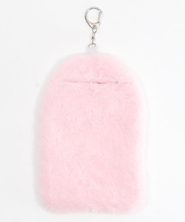 ふわもこお守りカードホルダーキーホルダー