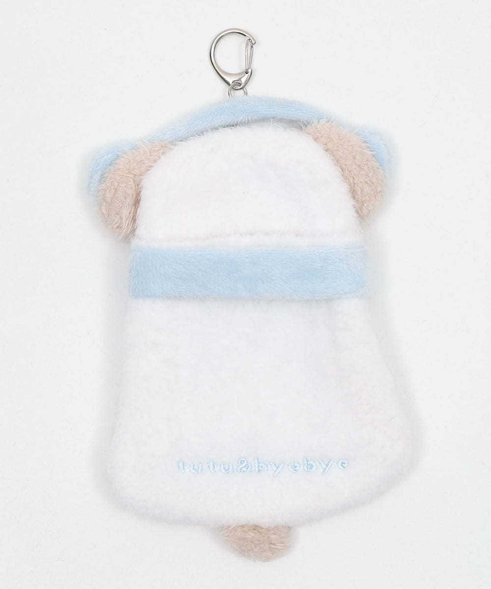 ふわもこスノーカードホルダーキーホルダー