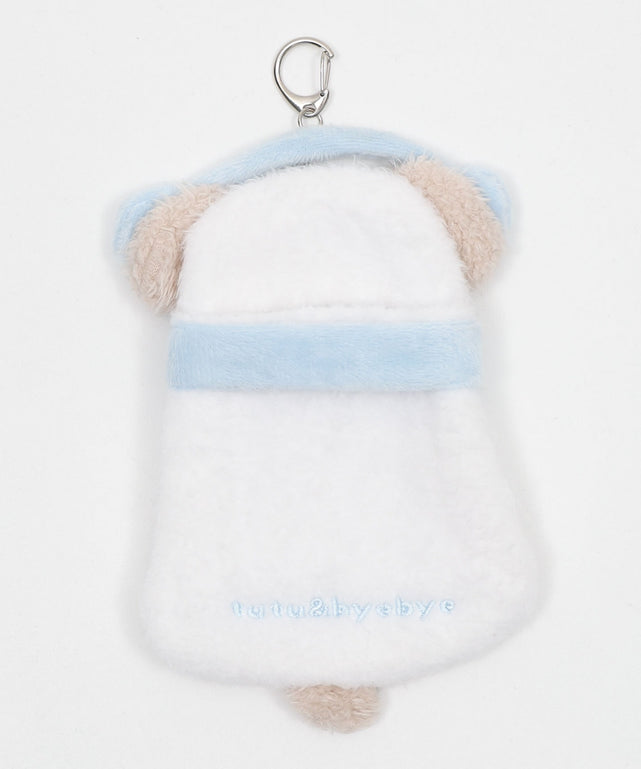 ふわもこスノーカードホルダーキーホルダー