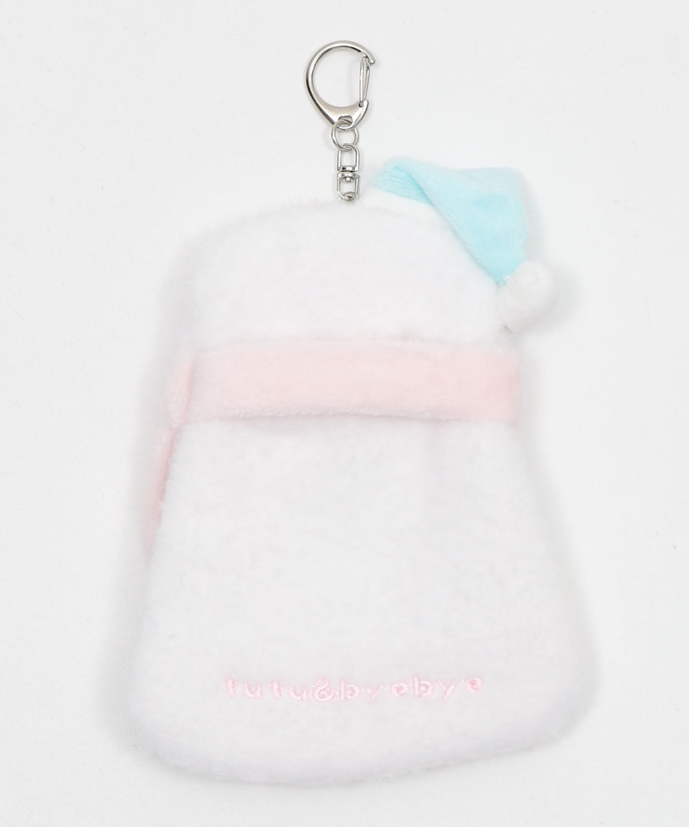 ふわもこスノーカードホルダーキーホルダー
